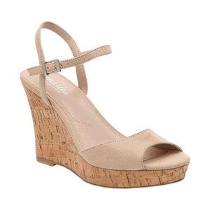 Charles by Charles David Nude Wedge Sandals